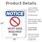 Signmission 24 in Height, 18 in Width, Plastic, Rectangle OS-2PACK-NS-P-1824-V-14282 - alternate 2